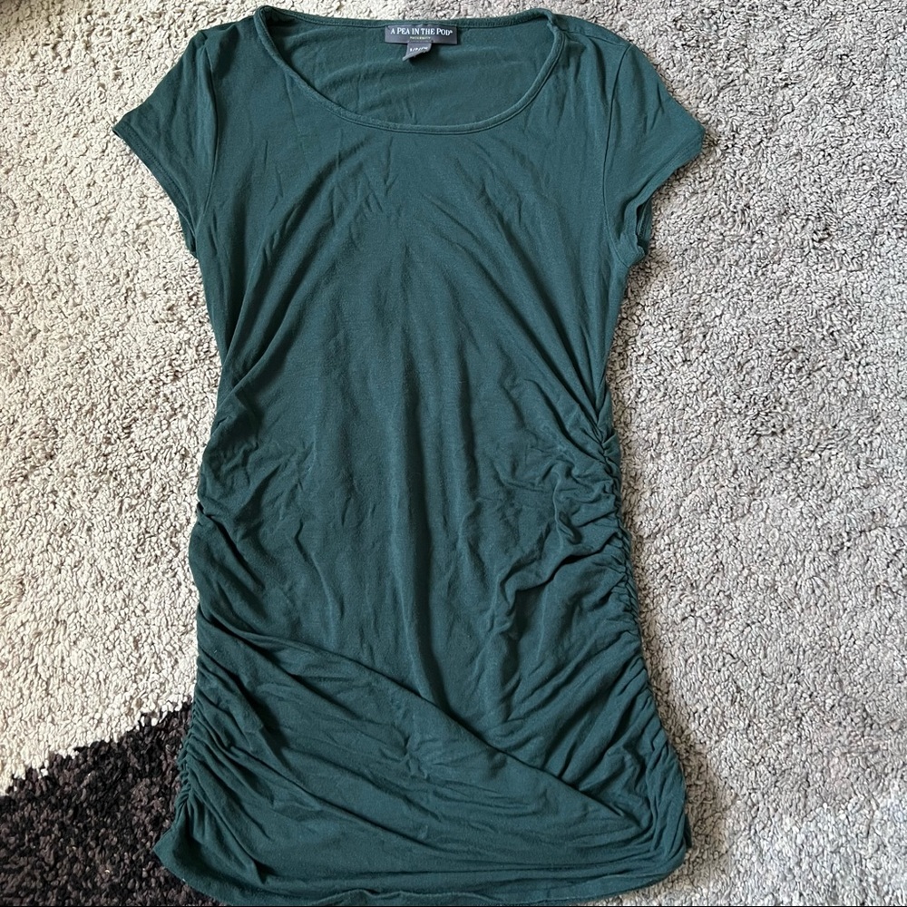 A Pea in the Pod Teal Maternity T-Shirt